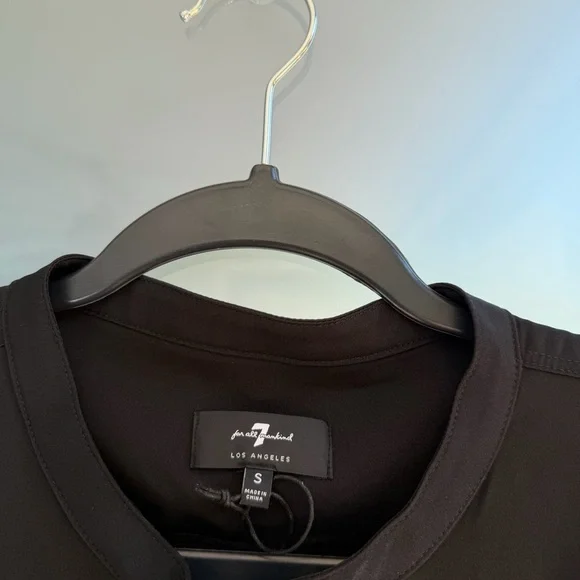 7 For All Mankind Silk Sleeveless Ruffle Tank - Picture 4 of 5